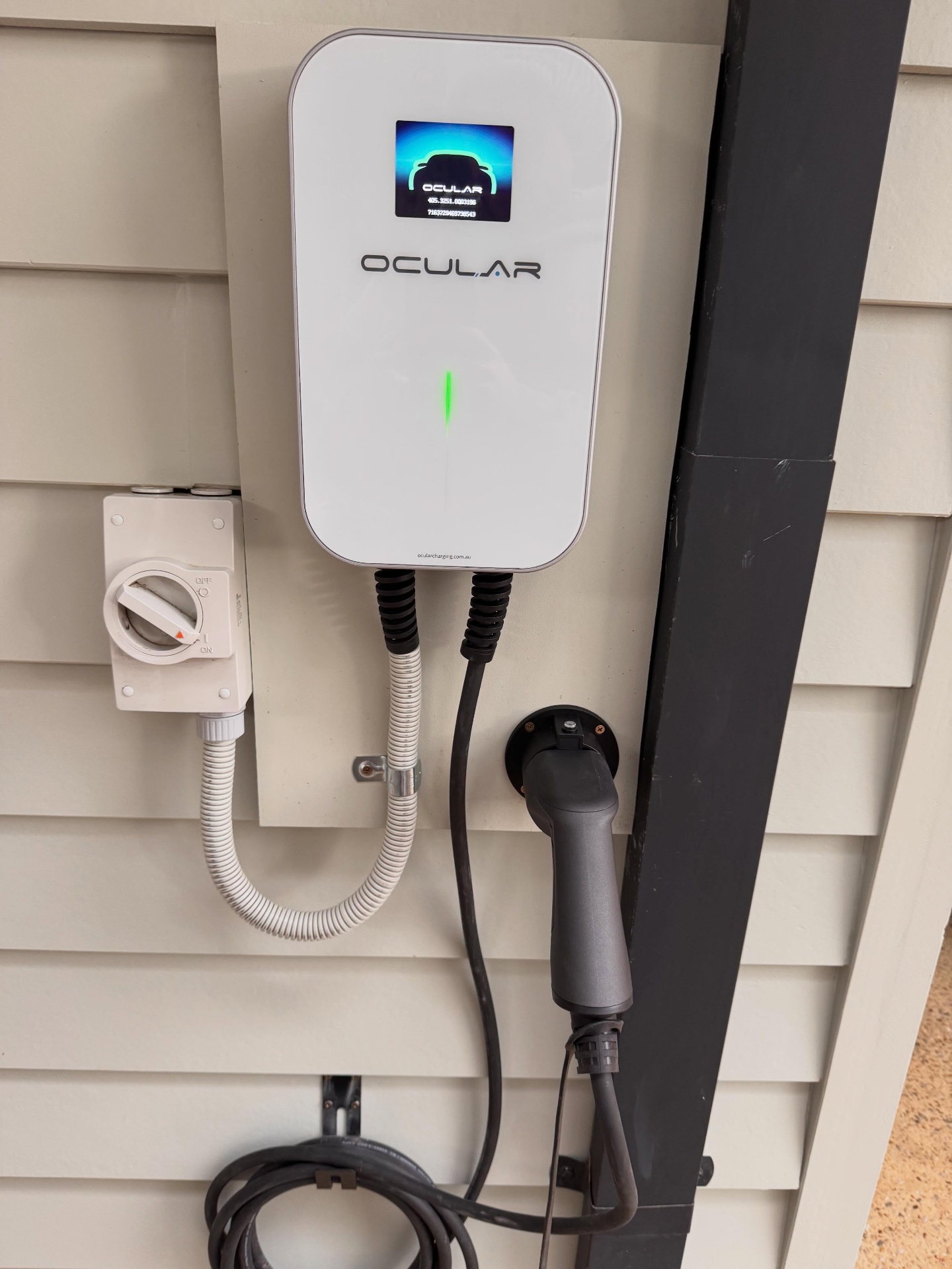 Ocular EV charger installation